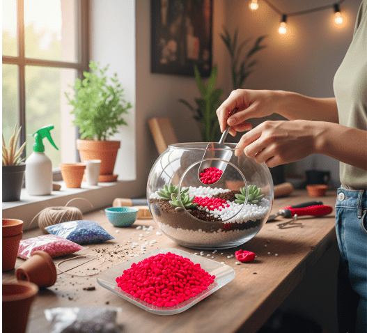 Piedra Multicolor para decoración de jardines,terrarios