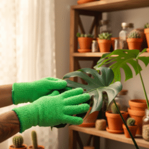 Guante micro fibra ultra fina para plantas