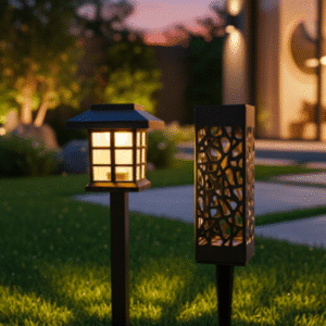 Lámpara solar de jardin